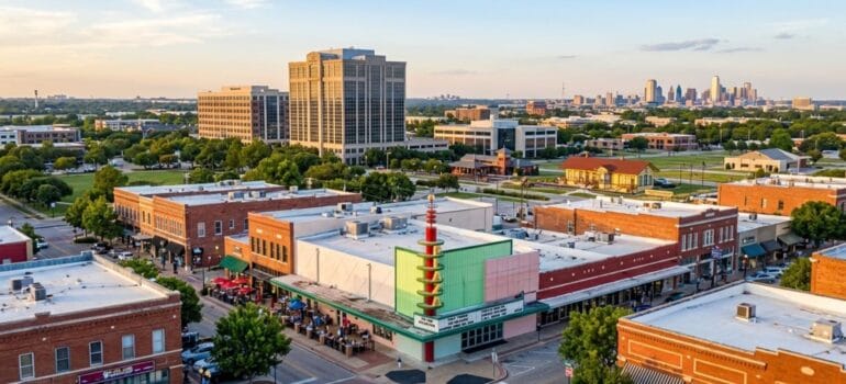 Garland, Texas cityscape for the internet providers comparison
